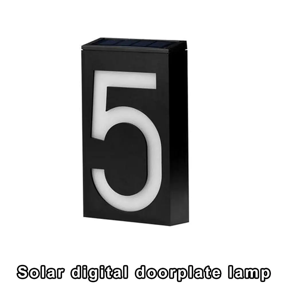 Цифровой настенный светильник на солнечной батарее с управлением
