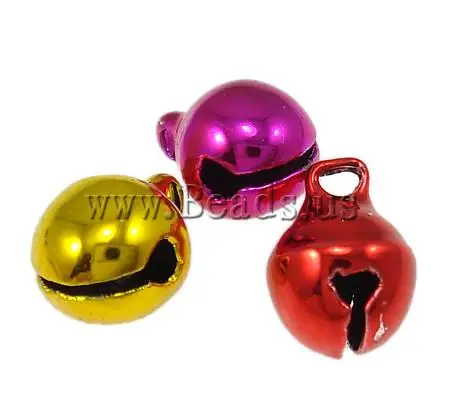 Free shipping!!!Brass Bell Pendant Cheap Jewelry Fashion paintin mixed colors nickel lead &amp cadmium free 8.50x6mm | Украшения и