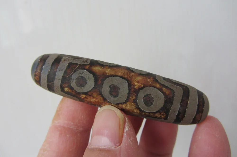 

10 глаз и тигровые зубы Тибетский Агат старые бусидны Зи амулет подлинный для подарка