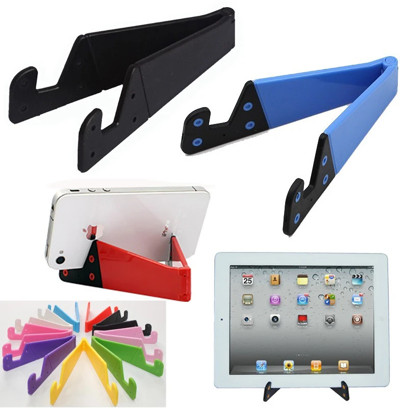 

2pcs Foldable Phone Stand Holder For iPhone Samsung Xiaomi V Shaped Smartphone Tablet PC Universal Desktop Holder