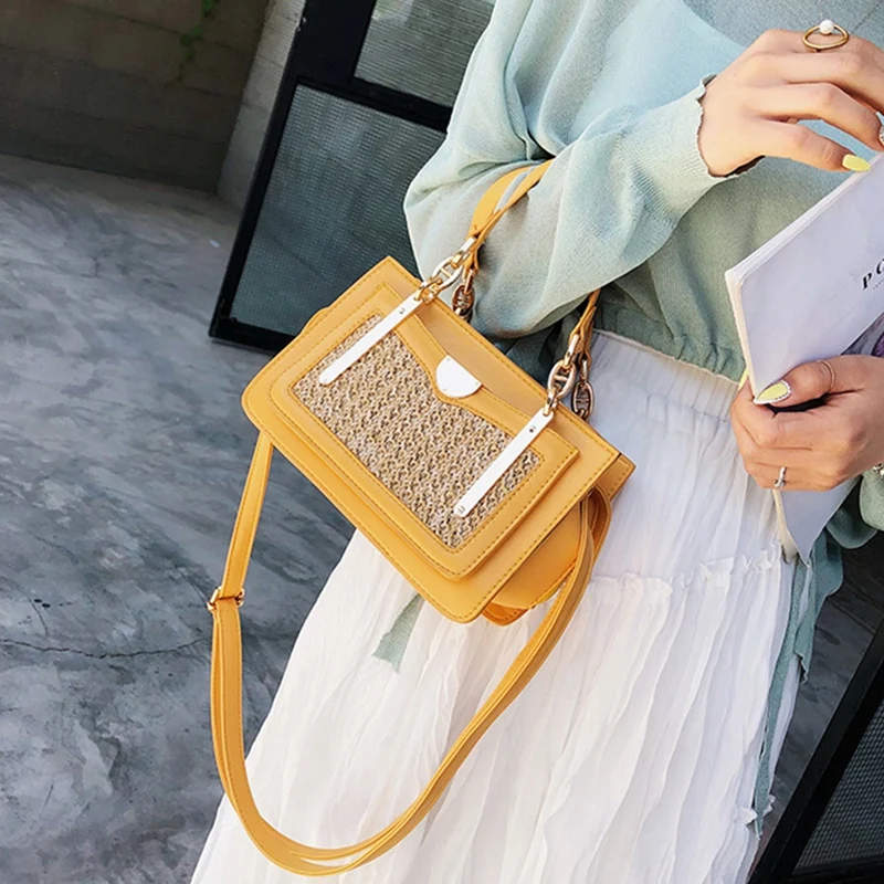 Франция иностранная ручная соломенная сумка модная сумка-мессенджер дикая Ins Packet