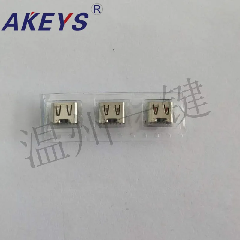

3 Pcs TYPE-C3.1 SMD 6P female USB-3.1 socket type-c HD transmission interface female 4 foot socket