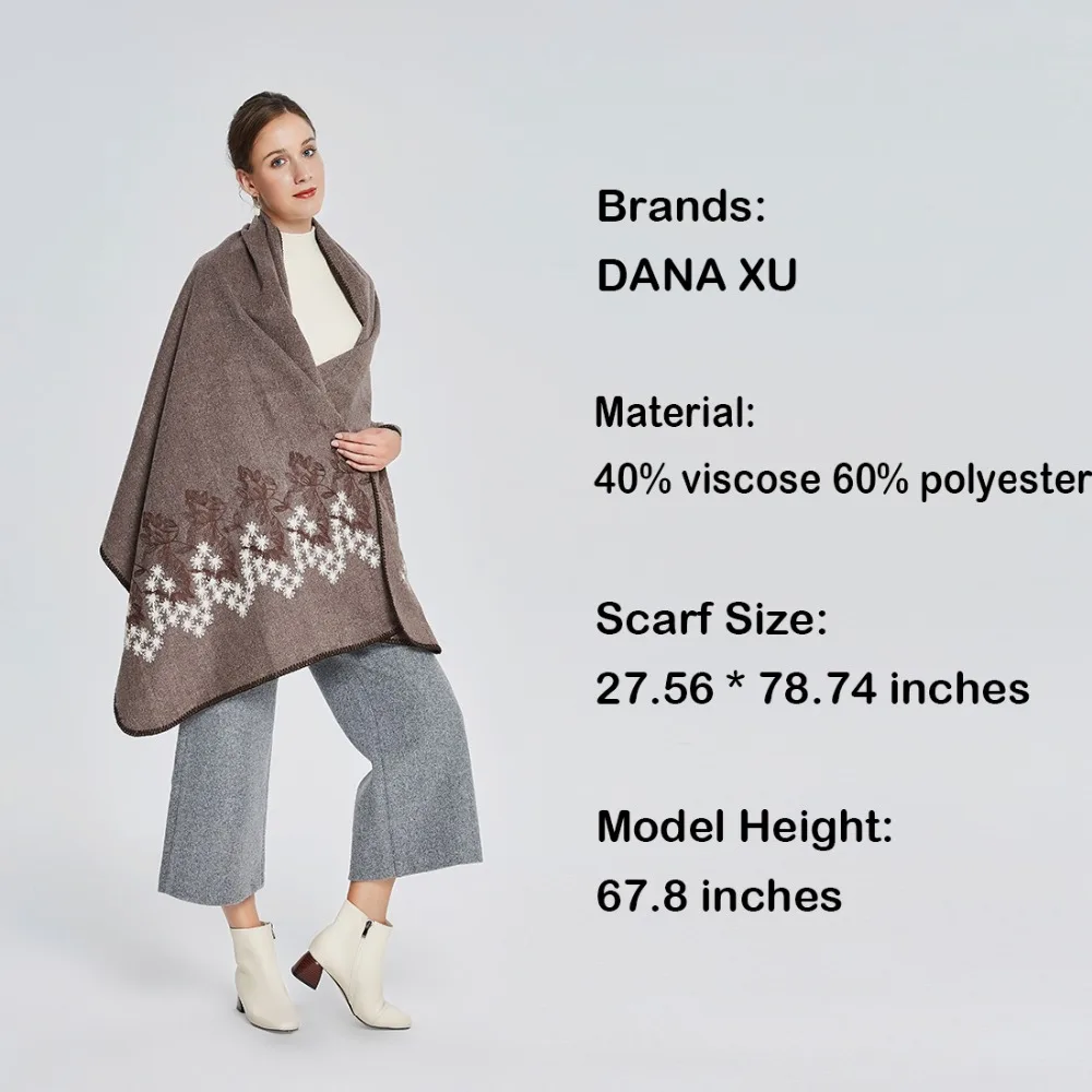 2018 Новый Модный зимний шарф для женщин шарфы теплые шали роскошная брендовая