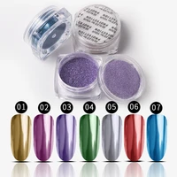 7 colors chrome nail powders nail powder glitter nail art chrome pigment glitter dust chrome dust individual jars 1 8