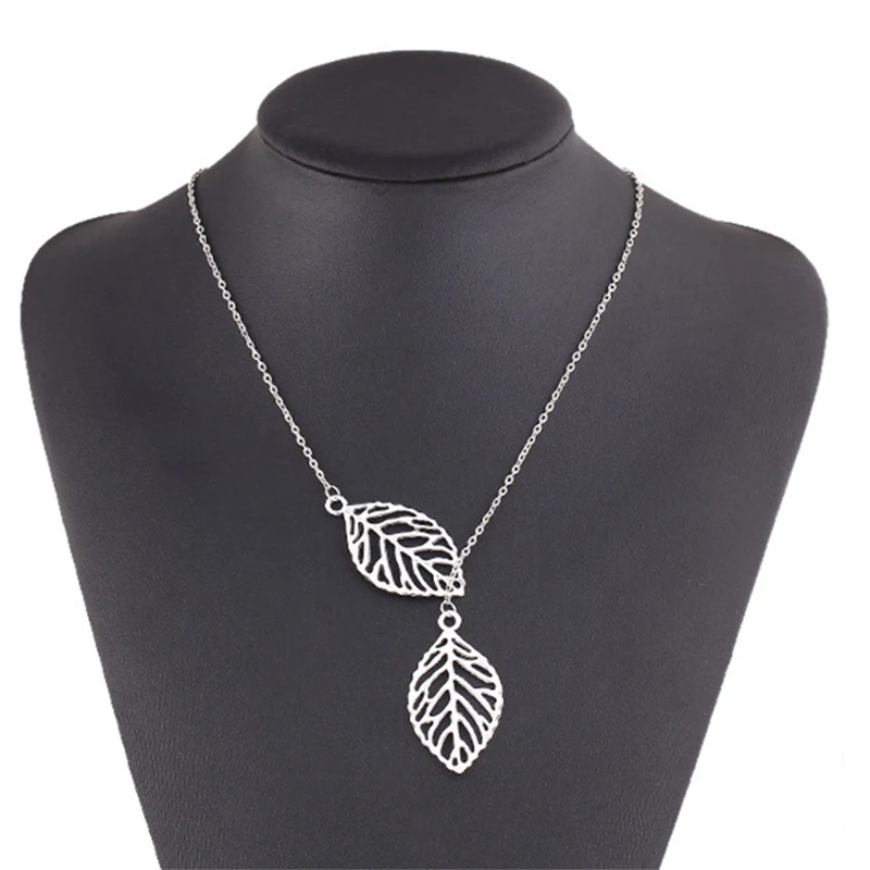 Женский чокер с двойными листьями винтажное ювелирное изделие|fashion jewelry|jewelry