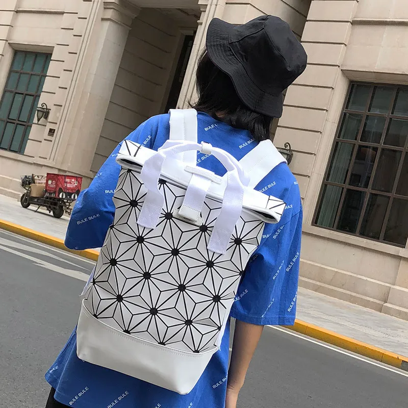 Пены бренд 2019 женские рюкзаки из искусственной кожи в виде геометрических фигур