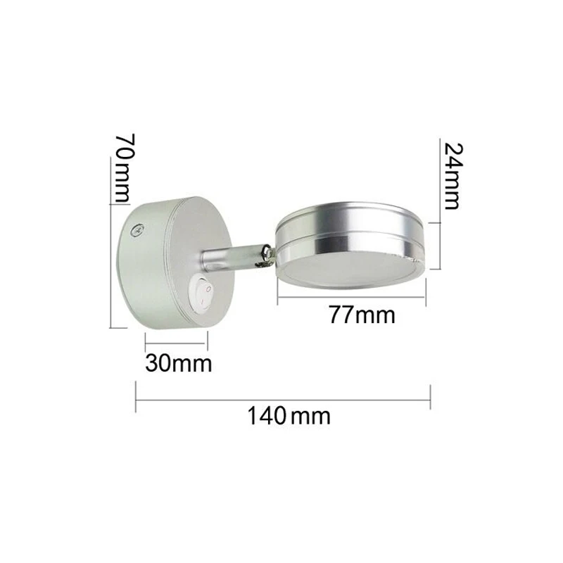 Светодиодный настенный светильник мини зеркальный Светильник Бра Wandlamp Up Down Lamparas