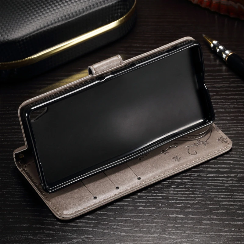 Luxury Retro Flip Case For Sony Xperia XA Fundas Leather + Soft Silicon Wallet Cover F3112 phone Coque | Мобильные телефоны и