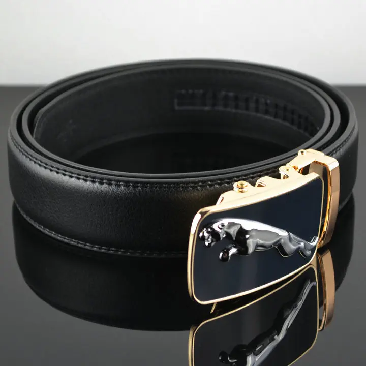 ZAYG ремень модный дизайнерский мужской ремень кожаная Пряжка Леопард мужской автоматический черный кожаный мужской высококачественный роскошный ремень для мужчин