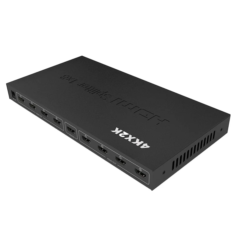 1X8 4K HDMI сплиттер HDCP 4K 1x2 1 в 2 out усилитель сигнала мощности 1080P 3D 1x4 аудио сплиттер HDMI конвертер 1x8 HDMI адаптер - Цвет: 1X8 4K