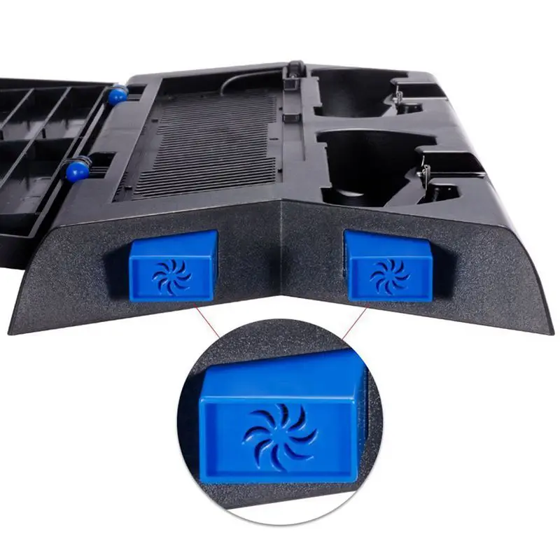 Для PS4 вертикальная подставка охлаждающий вентилятор двойная зарядная станция