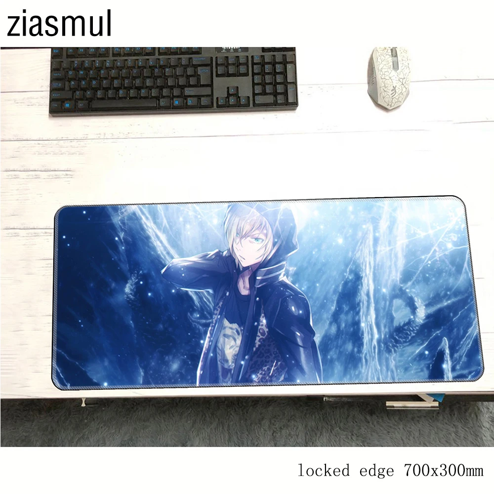 Коврик для мыши yuri со льдом коврики 700x300x3 мм восхитительный компьютерной игровые