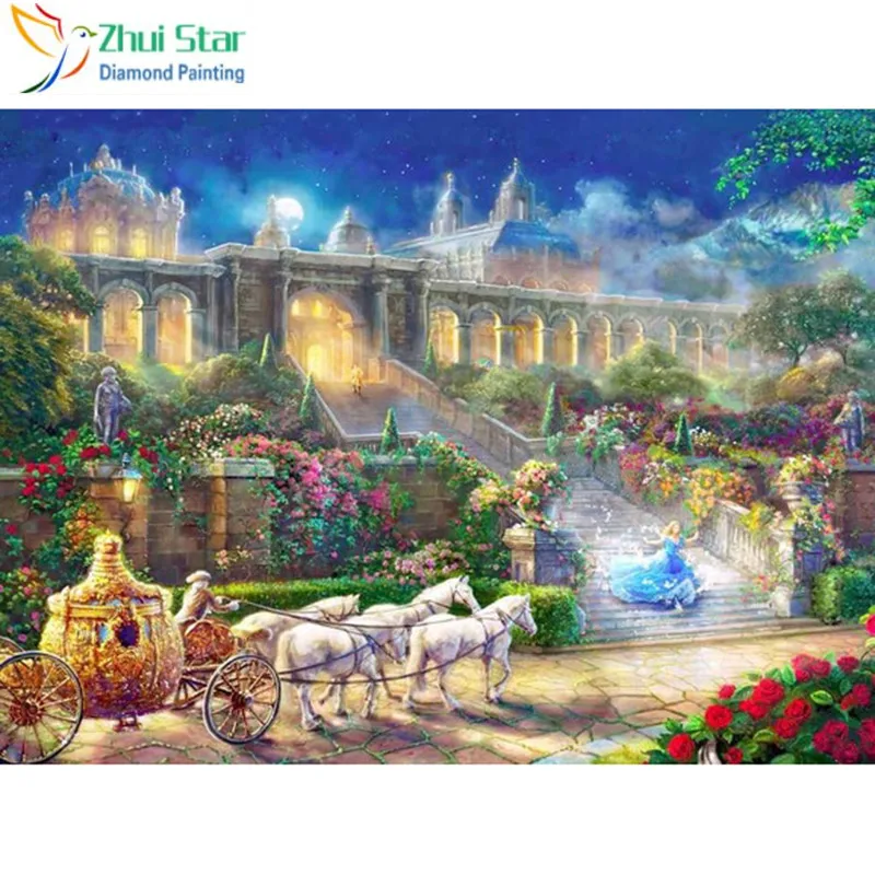 

Zhui звезда полный квадратный дрель алмазная живопись вышивка крестиком Белоснежка Выпускной Алмазная вышивка Мозаика Украшение HY