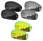 SmartVLT 3 пары поляризованных солнцезащитных очков, Сменные линзы для Окли Джульетта, невидимый черный и серебристый титан и 24K золото