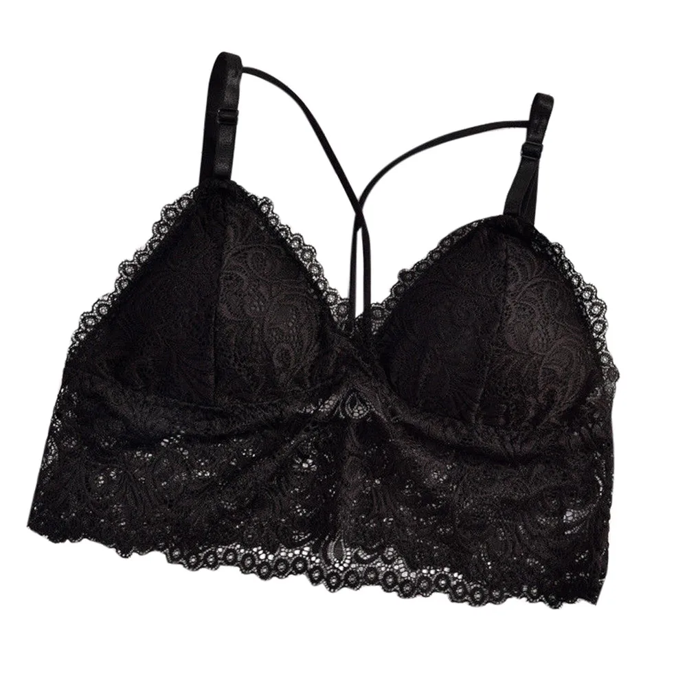 Женское нижнее белье на бретельках с цветочным рисунком Прозрачный женский