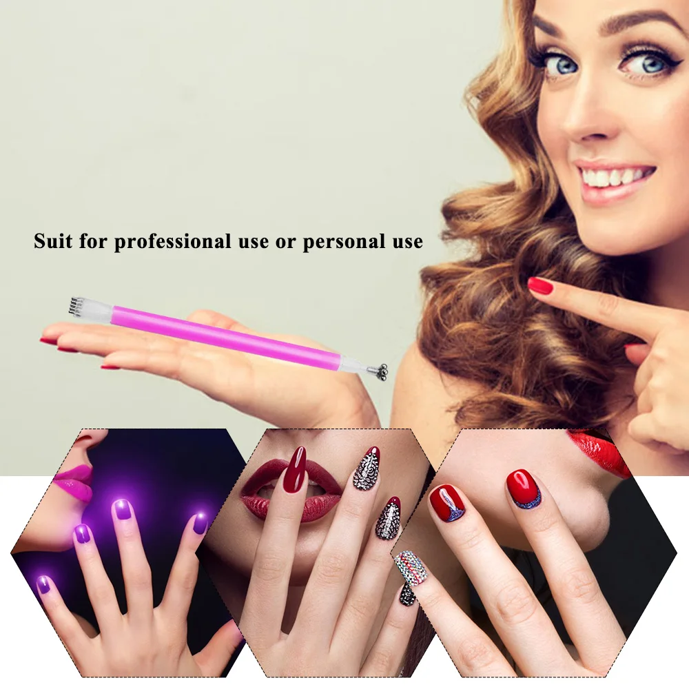 Цветочный магнит волшебная ручка для Гель лак кошачий глаз двойная головка