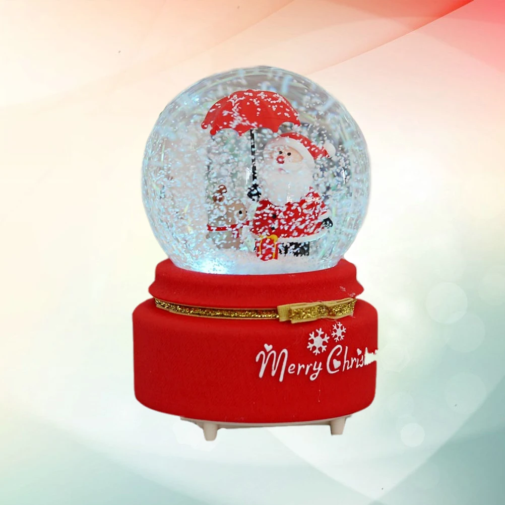 : NICEXMAS 1 шт. хрустальный шар Сказочный Вращающийся Рождество защищают от снега для