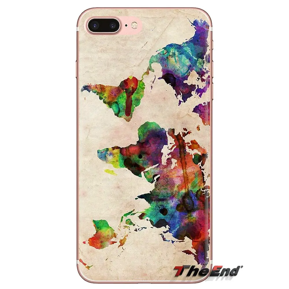 Silicone Shell Case For Oneplus 3T 5T 6T Nokia 2 3 5 6 8 9 230 3310 2.1 3.1 5.1 7 Plus 2017 2018 Antique World Map Art Wallpaper |