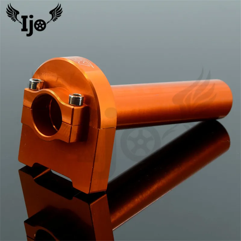 

many colour CNC Aluminium motorbike throttle Refit handlebar motorcycle unviersal handlebar grips ATV Off-road moto Handle bar