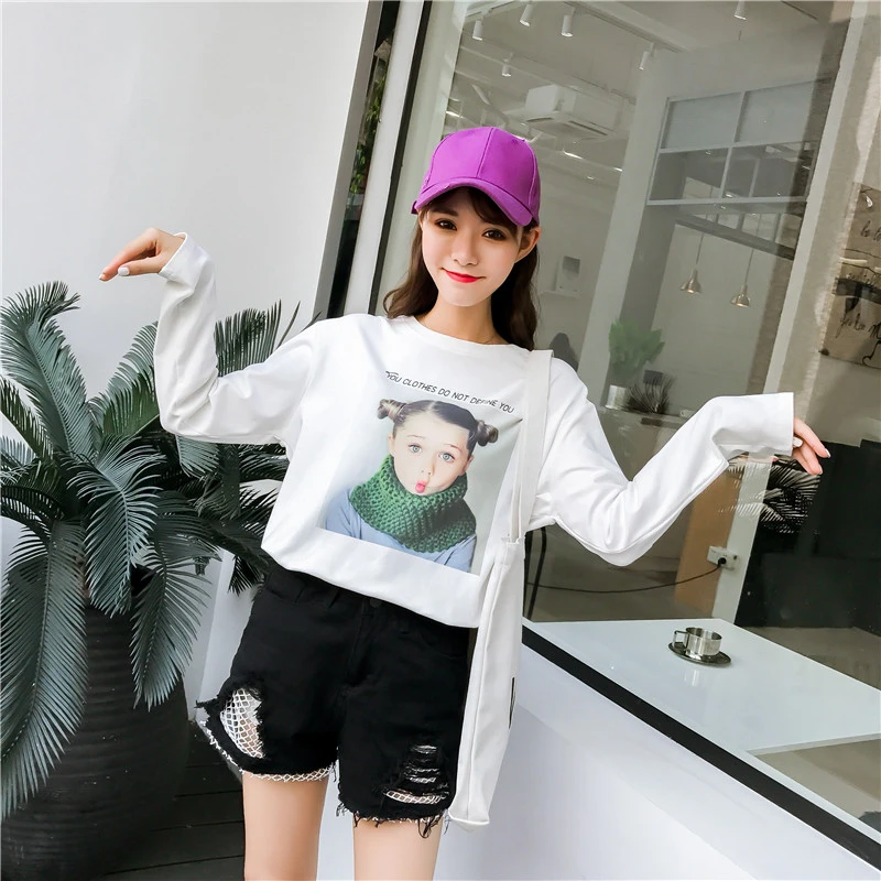 Новинка 2018 года осенний женский свитер в Корейском стиле Свободный пуловер с