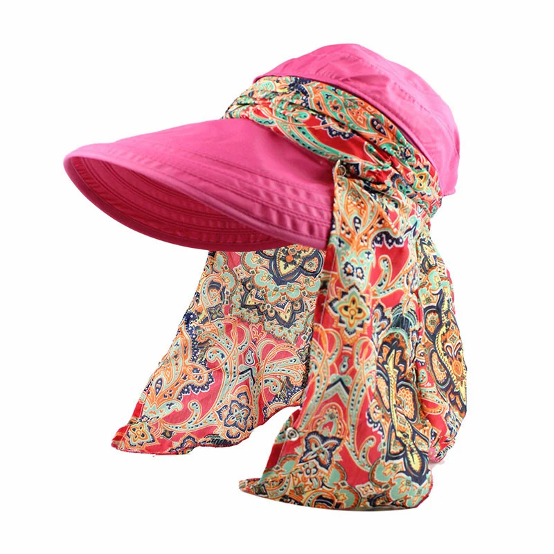 Женская шляпа от солнца [FLB] летняя Складная регулируемая с широкими полями и