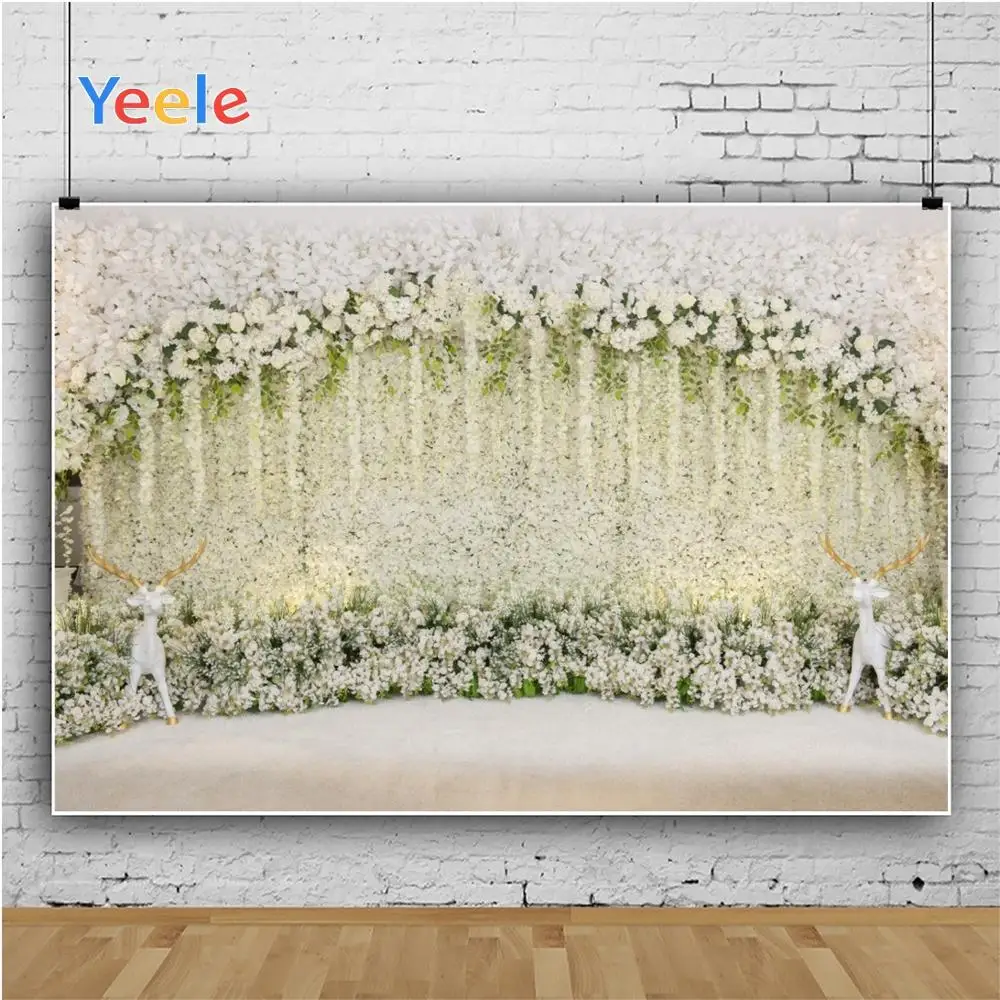 Фоны для фотосъемки Yeele свадебная церемония цветок стена Elks домашняя красота