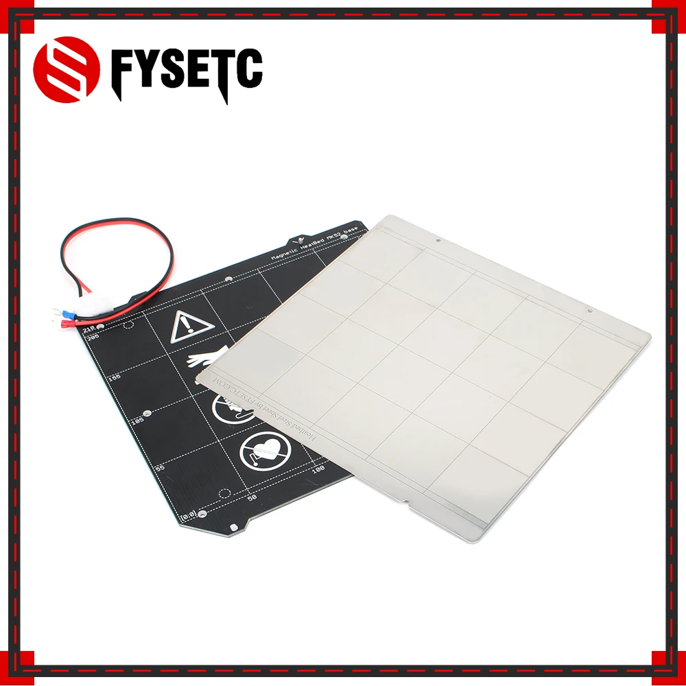 

Clone Prusa i3 MK3 3D Printer MK3 Magnetic Heated Bed MK52 Wiring Thermistor Kit With Magnet + Steel Sheet For Prusa i3 MK3 MK3S