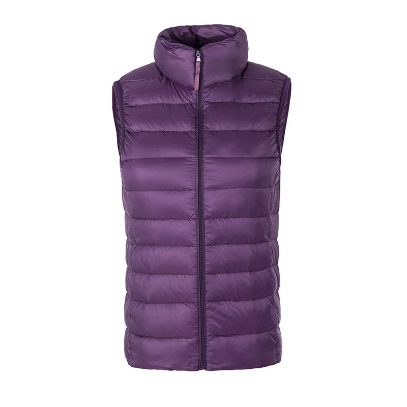 Женская куртка без рукавов новая осенне-зимняя ультра легкая на белом утином