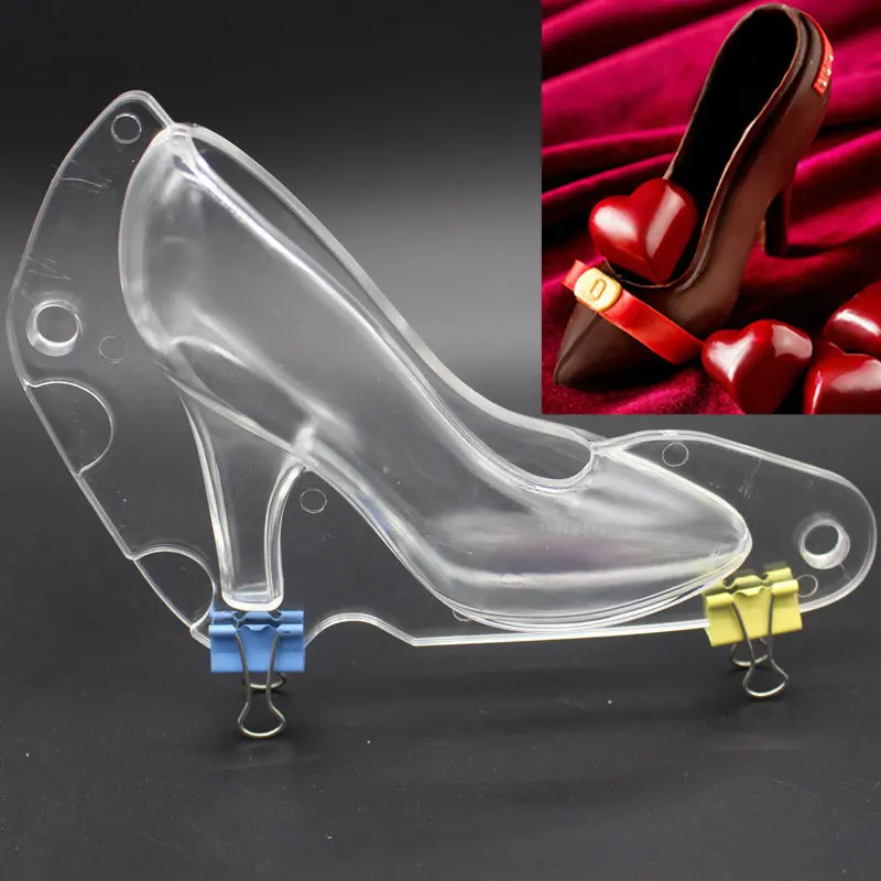 Новая форма для обуви на высоком каблуке из поликарбоната шоколада жесткая