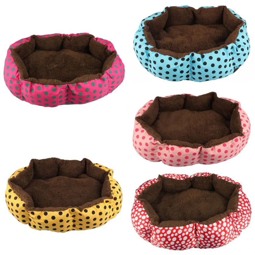 Soft Fleece Pet Dog Puppy Cat Warm Bed House Plush Cozy Nest Mat Pad
