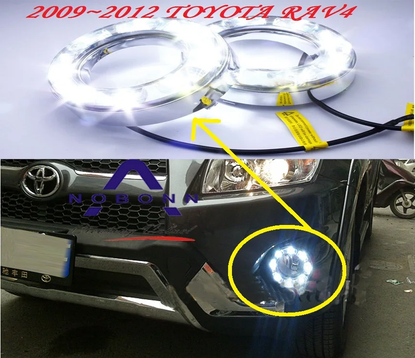 Дневсветильник RAV4 2009 ~ 2016 для внедорожников бесплатная доставка светодиодный