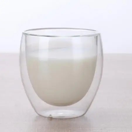 150ml Новая термостойкая стеклянная чашка с двойными стенками, пивная кофейная чашка, набор ручной работы, пивная кружка, чайная стеклянная чашка для виски, стеклянные чашки, посуда для напитков - Цвет: 150ml