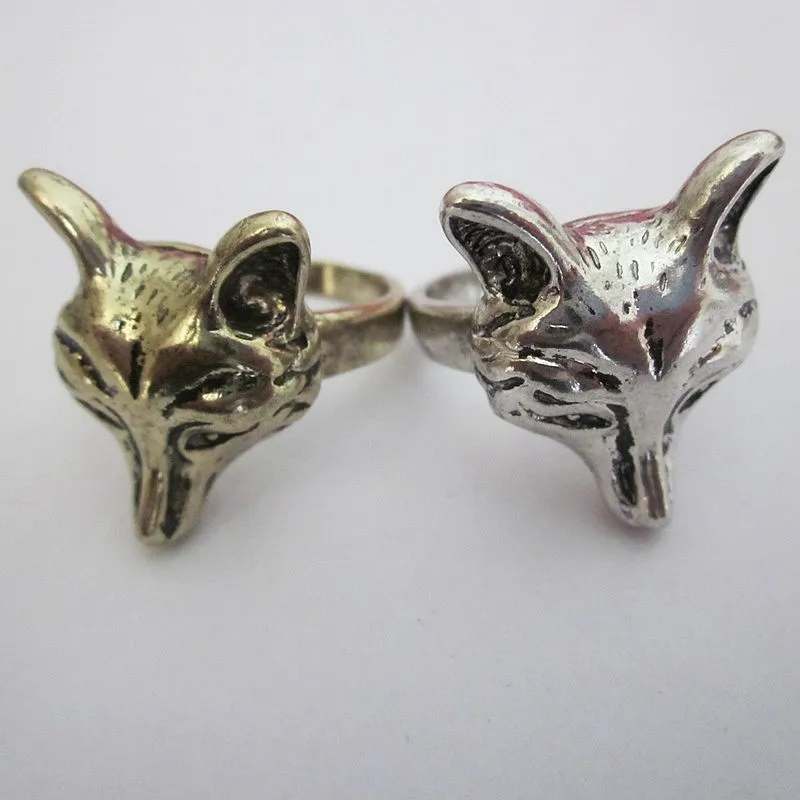 Женское Винтажное кольцо с головой животного 6 шт./лот 17 мм 18 мм|fashion rings for women|rings