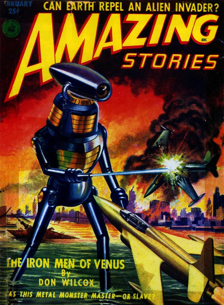 Винтажный красивый Future Woman Robot Sci FI научная фантастика классический декоративный
