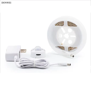 DONWEI 2 м 2835 SMD Светодиодная лента ИК датчик движения авто вклвыкл гибкий струнный светильник ночник светильник s для кухни спальни прихожей лестницы