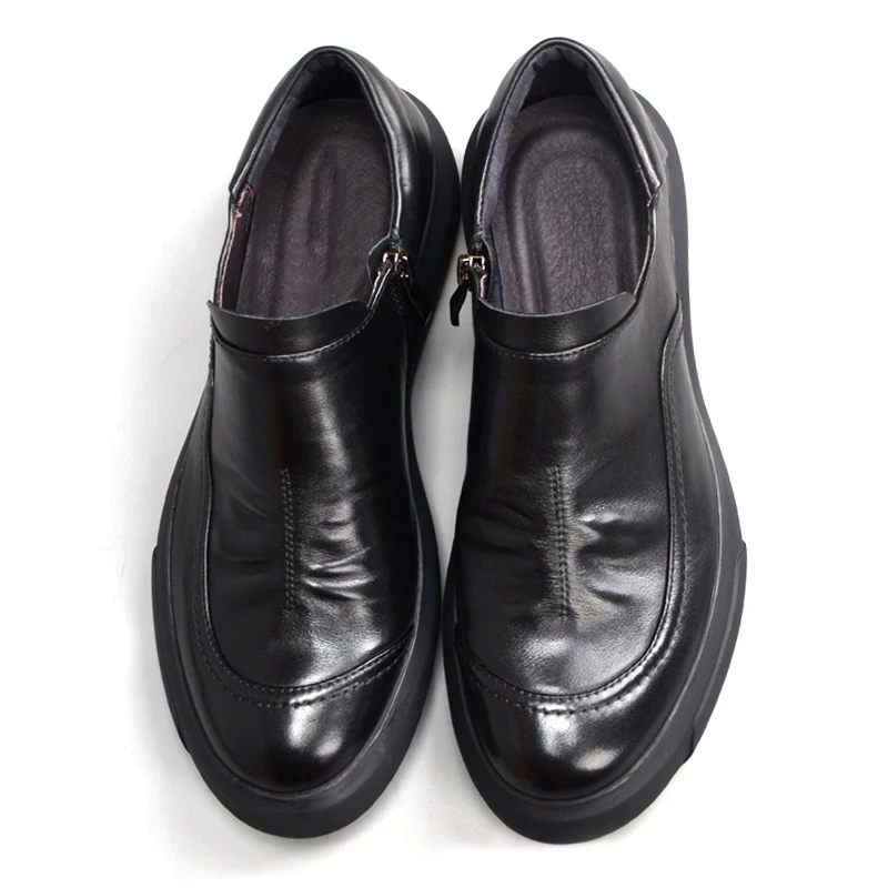 High Quality Genuine Leather Shoes Men cowhide fashion Business Dress loafer shoes mens luxury men designer | Обувь