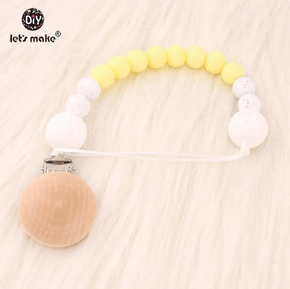 yellow dummy chain Давайте сделаем держатель с зажимом для соски-пустышки милые зажимы для соски 1 шт. цепочки для соски детские игрушки для прорезывания зубов для жевания пищевых продуктов - Цвет: yellow dummy chain