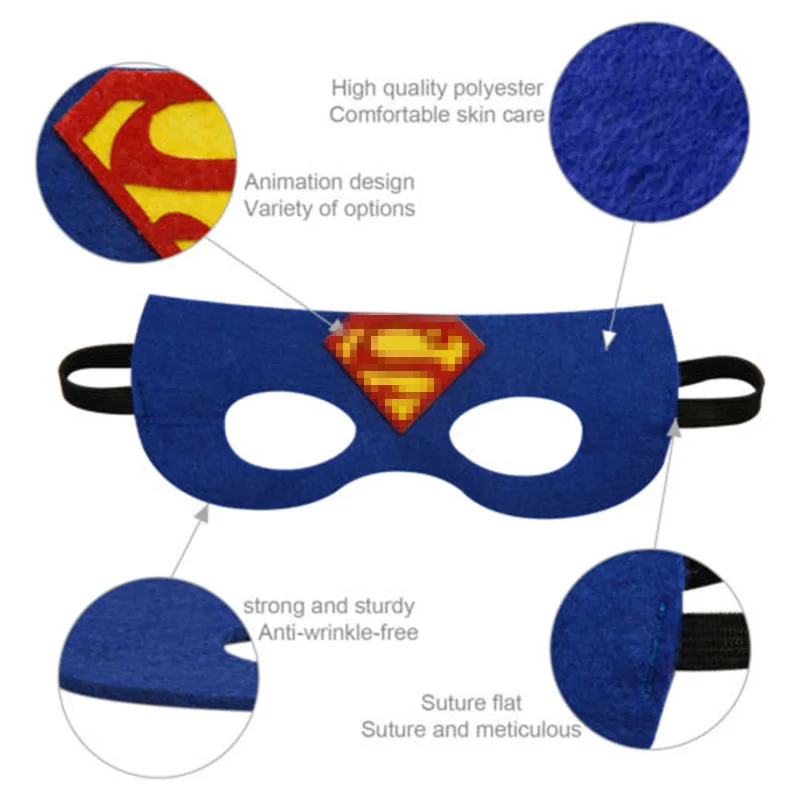 2019 г. Лидер продаж детские накидки и маски Бэтмена с двойной стороной L70 * 70 см