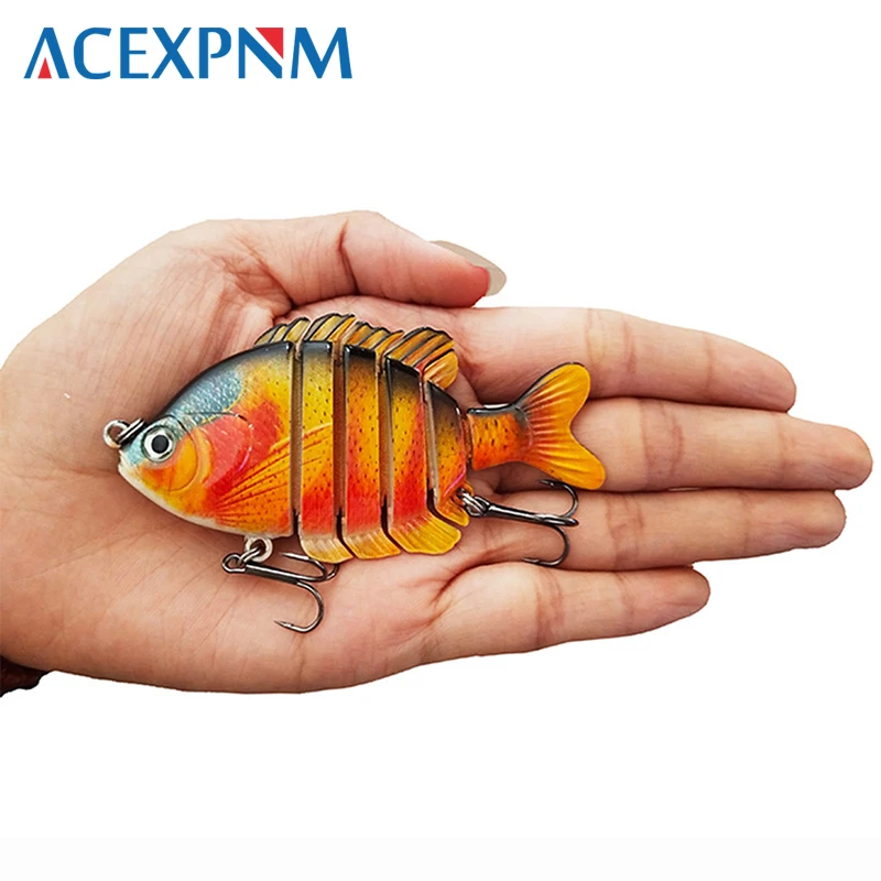 Top Water многосекционная 6 сегментная приманка для окуня Panfish жесткая рыболовная