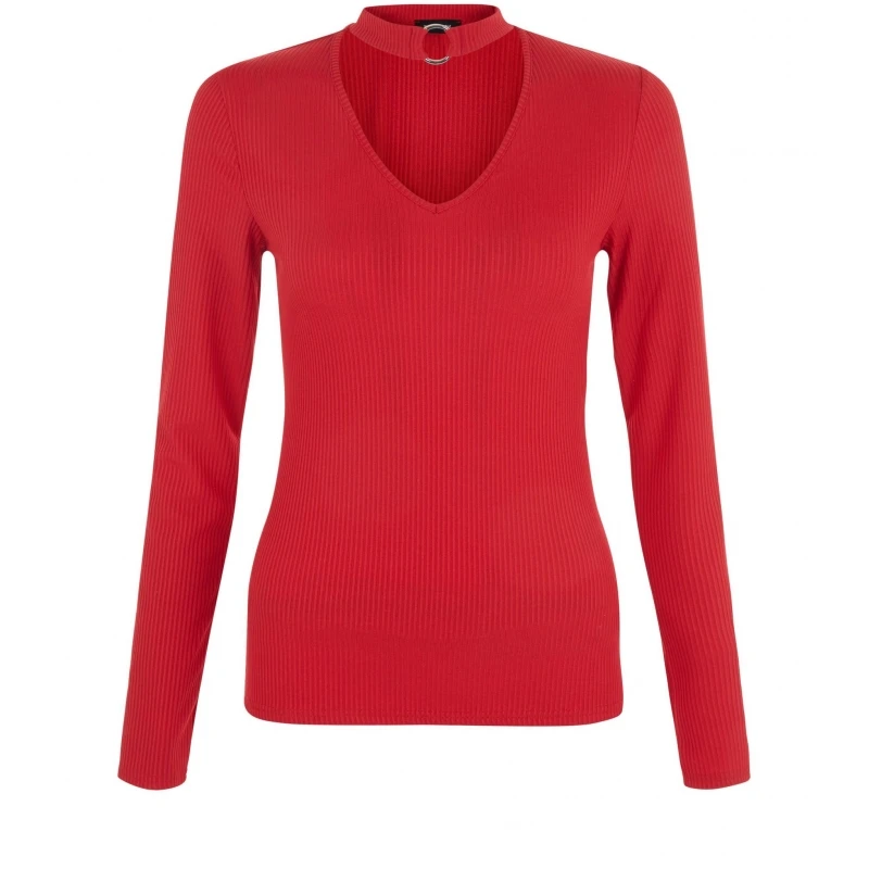 HDY Haoduoyi Fashion Red Women Sweaters Choker V-neck Long Sleeve Slim Elegant Female Pullovers Vintage Basic Lady Tops | Женская одежда