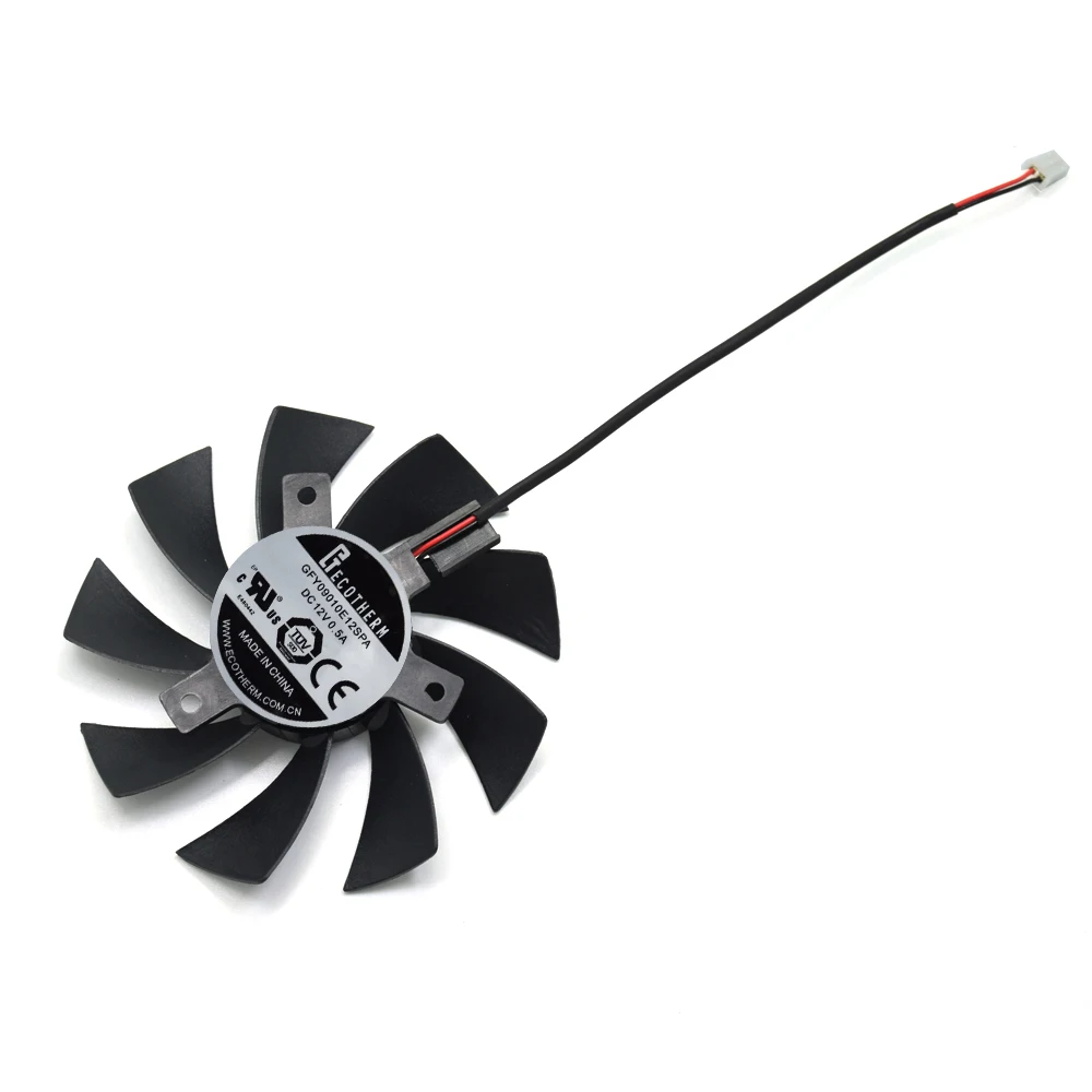 Вентилятор охлаждения 85 мм T129215SH GFY09010E12SPA 2Pin 0.3A для Zotac GTX 1050 GeForce Ti Mini вентиляторы