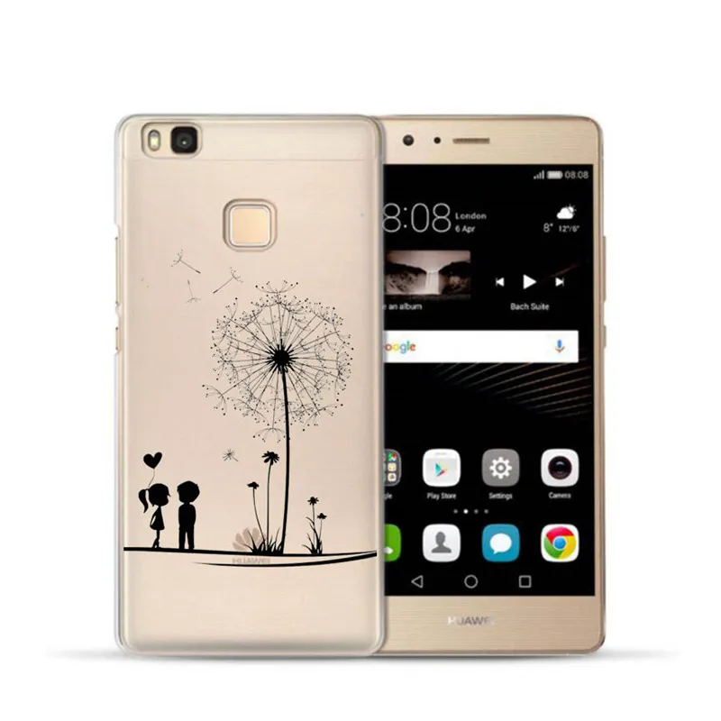 Мягкий прозрачный чехол из ТПУ для Huawei Ascend P8 P9 Lite 2017 P10 P20 lite Plus Ловец снов мягкий
