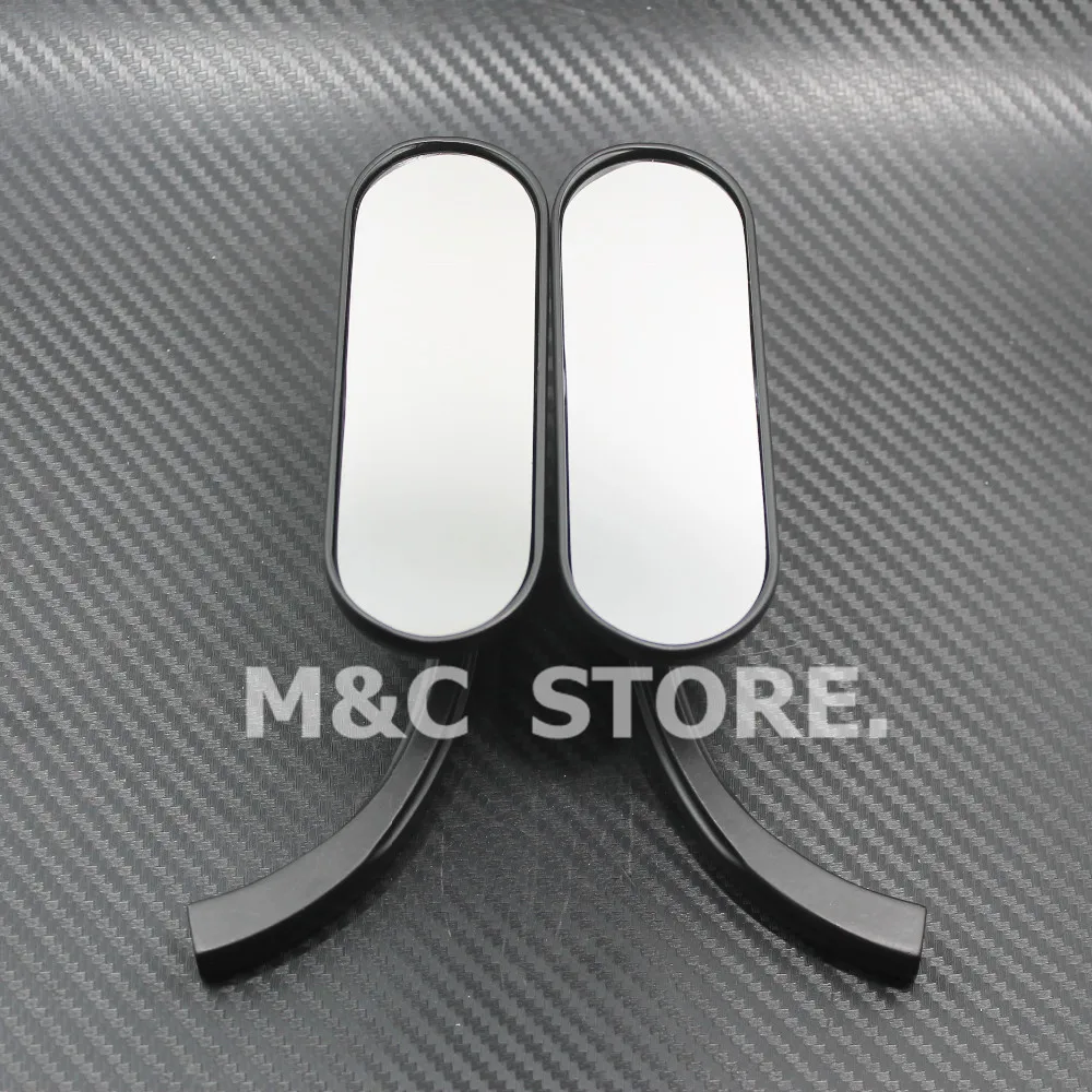 Мотоциклетное левое и правое мини-зеркало овальное зеркало 8 мм 10 черные зеркала