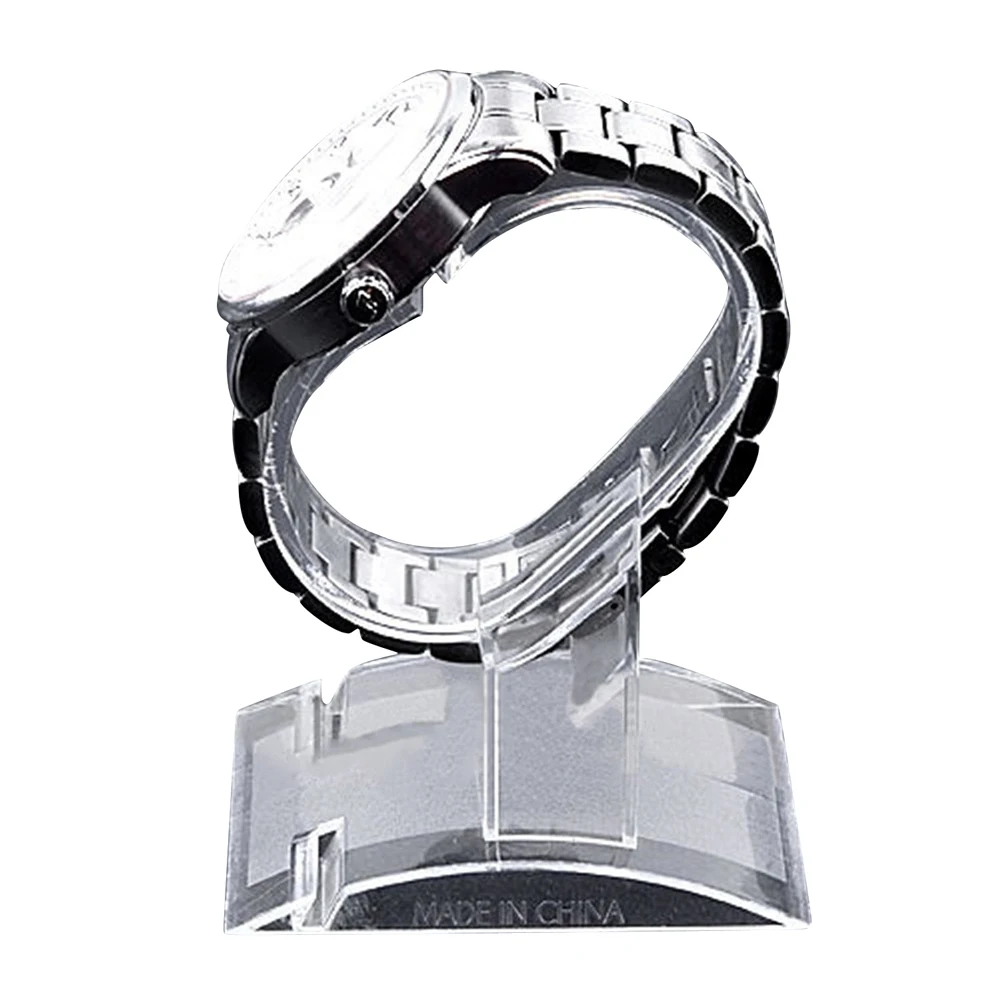 Практичный держатель стойки для наручных часов прозрачный пластиковый