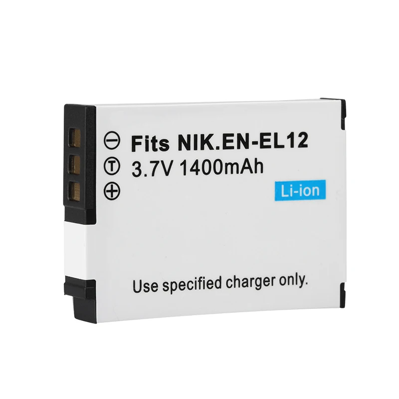 Dinto 1 шт. 1400 мАч 3 7 V EN EL12 Замена Камера Батарея для Nikon Coolpix S620 S630 S640 S70 S1000PJ P340 S960 RU