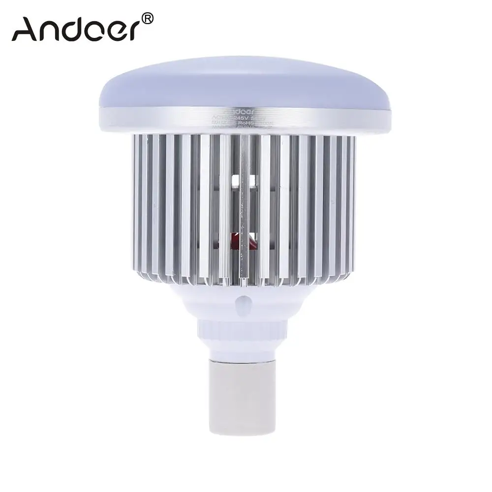 Andoer 50W 5500K 72 Beads E27 Socket Photo Video Studio светодиодный светильник лампа для DSLR камеры и