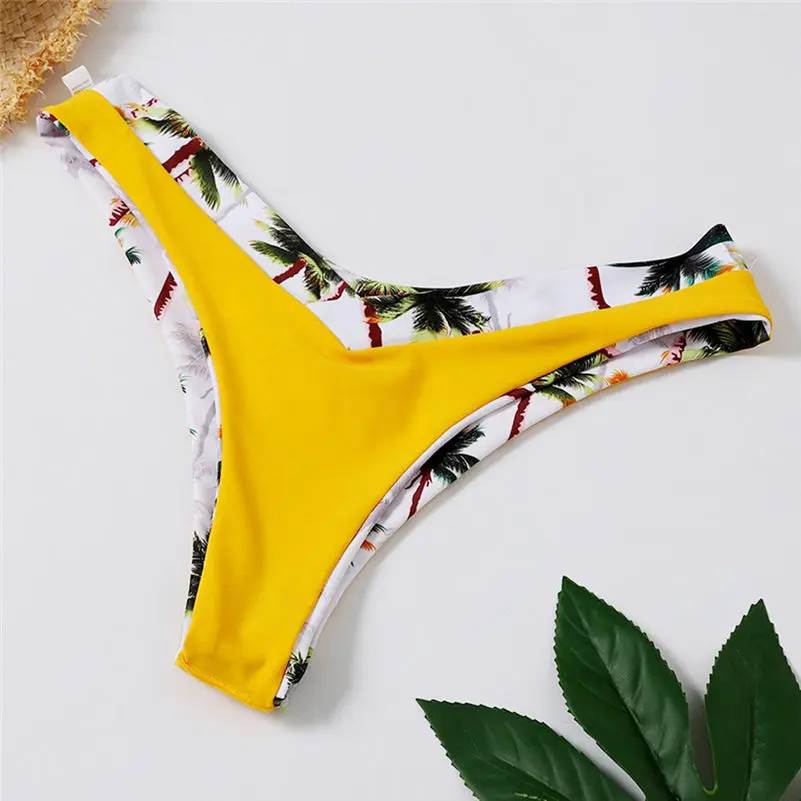 Бикини 2019 сексуальный женский купальник комплект бикини с принтом кокоса