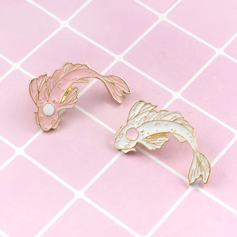 Chaste Goldfish Brooch New Arrival For Summer Very Cute And Active Animal Shape Gift Childern Girlfriend Romantic Style | Украшения и
