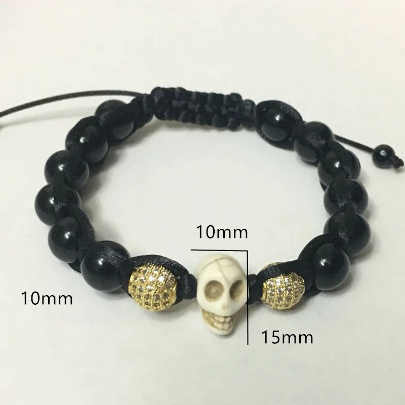 

ATTYIRENA Fashion Punk Rock Black Skull Pendant Necklace