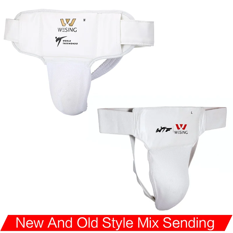 Фото Wesing Защита паха для тхэквондо Approved WTF men women white crotch protector №5